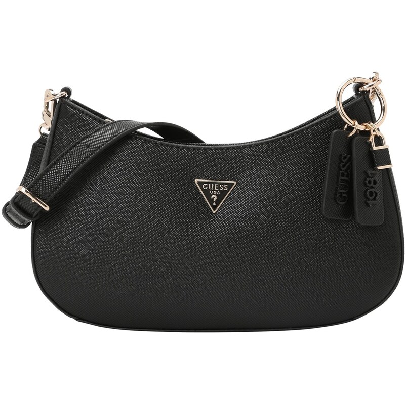 GUESS Kabelka na rameno NOELLE II TOP ZIP SHOULDER BAG čierna 64202134