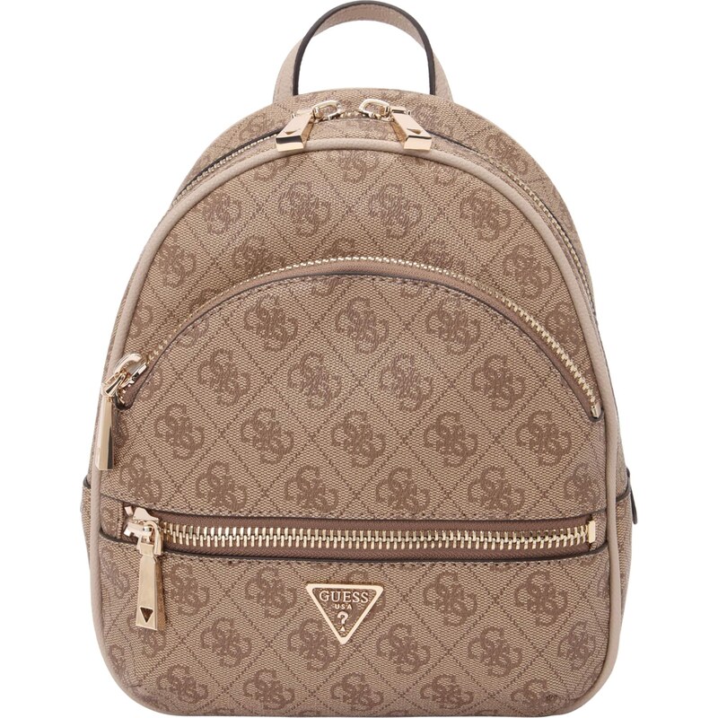 GUESS Batoh Manhattan II hnedá / brokátová 64202155