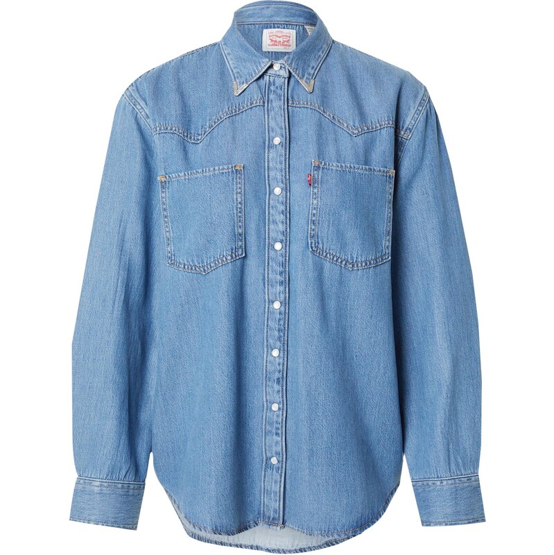LEVIS Blúzka Teodora Western Shirt modrá denim 64202167