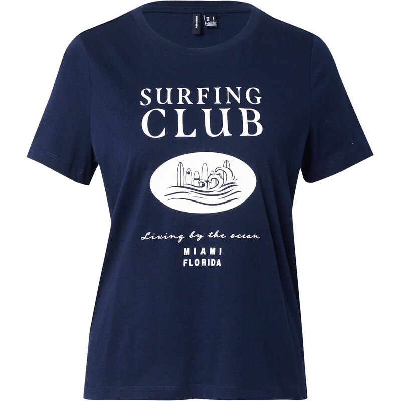 VERO MODA Tričko VMDINA OLLY námornícka modrá / biela 64201990