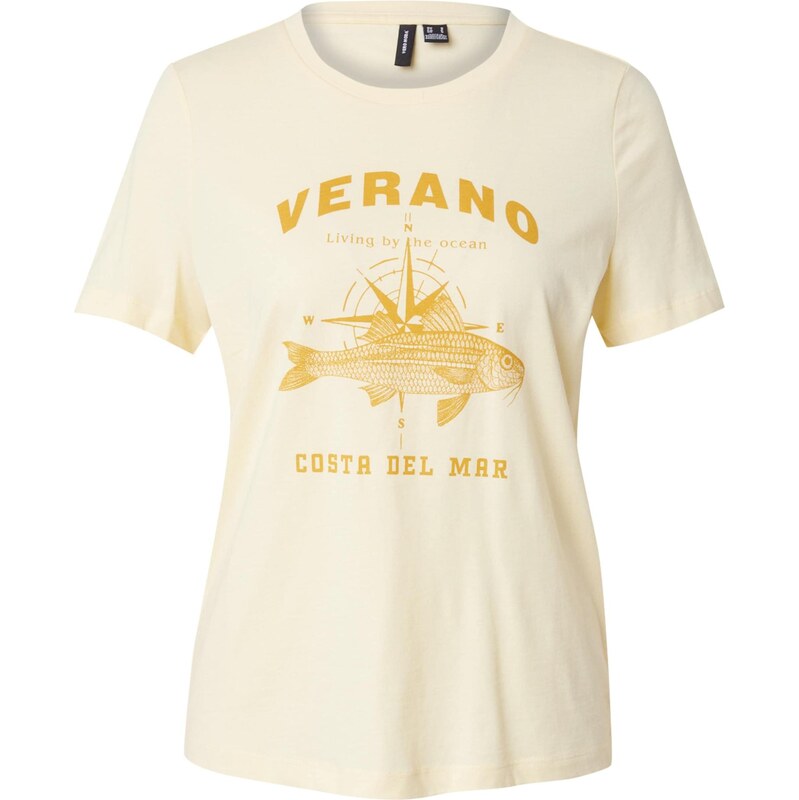 VERO MODA Tričko VMDINA OLLY pueblo / svetložltá 64202015