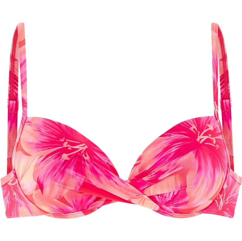 s.Oliver Bikinový top broskyňová / neónovo ružová / červená 64201357