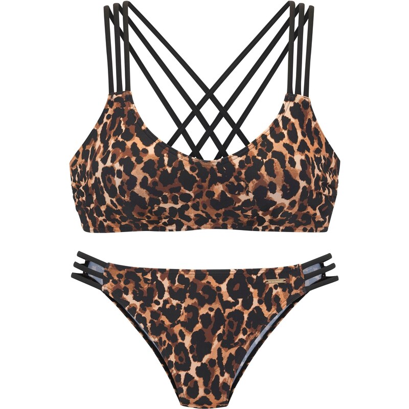 Bruno Banani Bikiny hnedá / brokátová / čierna 64563856