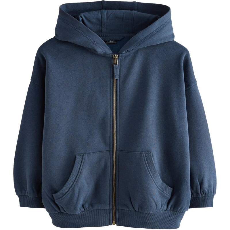 Next Tepláková bunda námornícka modrá 65878390