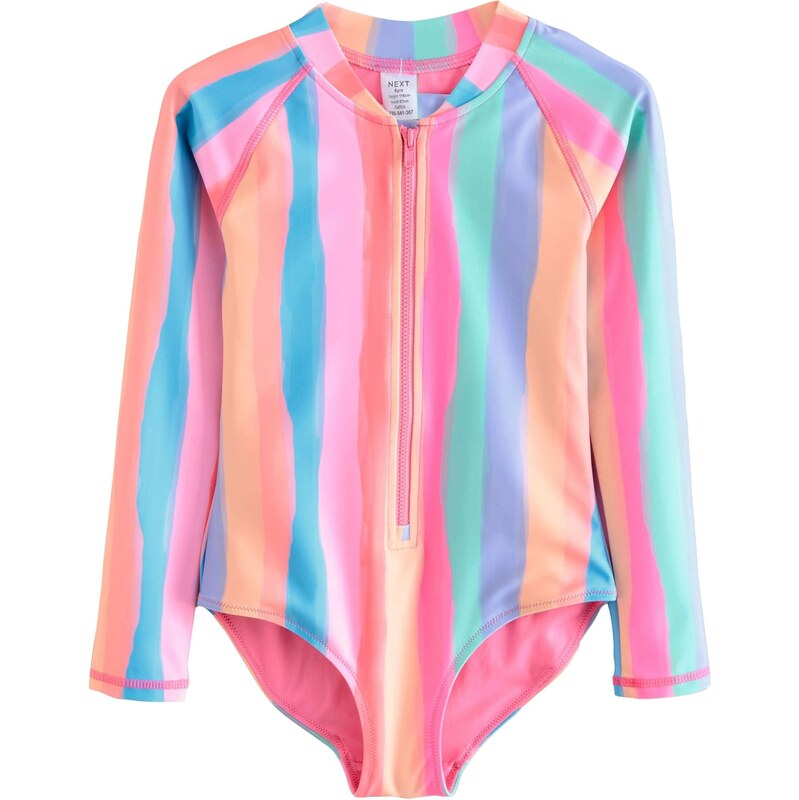 Next Jednodielne plavky azúrová / marhuľová / ružová / melónová 64216589