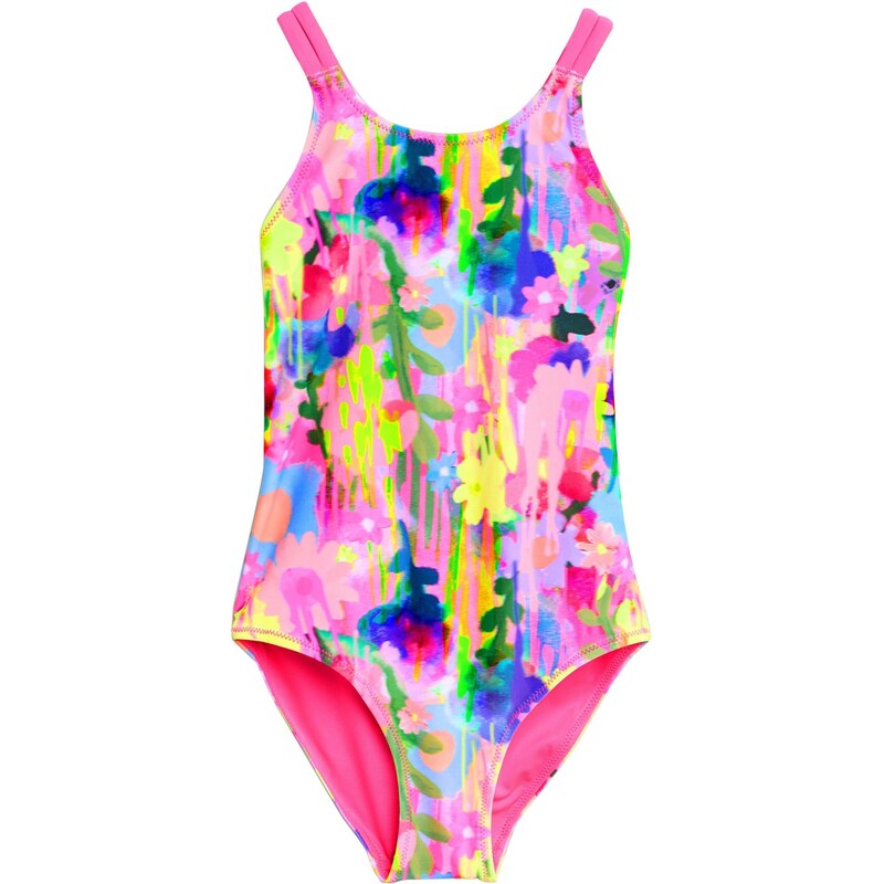 Next Jednodielne plavky nebesky modrá / žltá / neónovo zelená / ružová 64216644