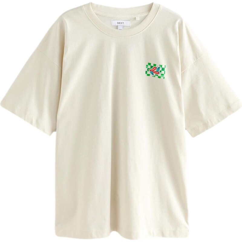 Next Tričko zelená / petrolejová / červená / biela ako vlna 65645456