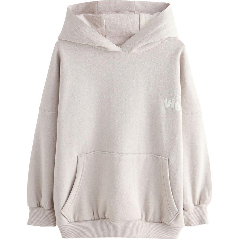 Next Mikina sivobéžová / biela 65875438