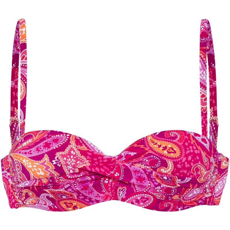 VIVANCE Bikinový top fialová / oranžová / ružová 65292597