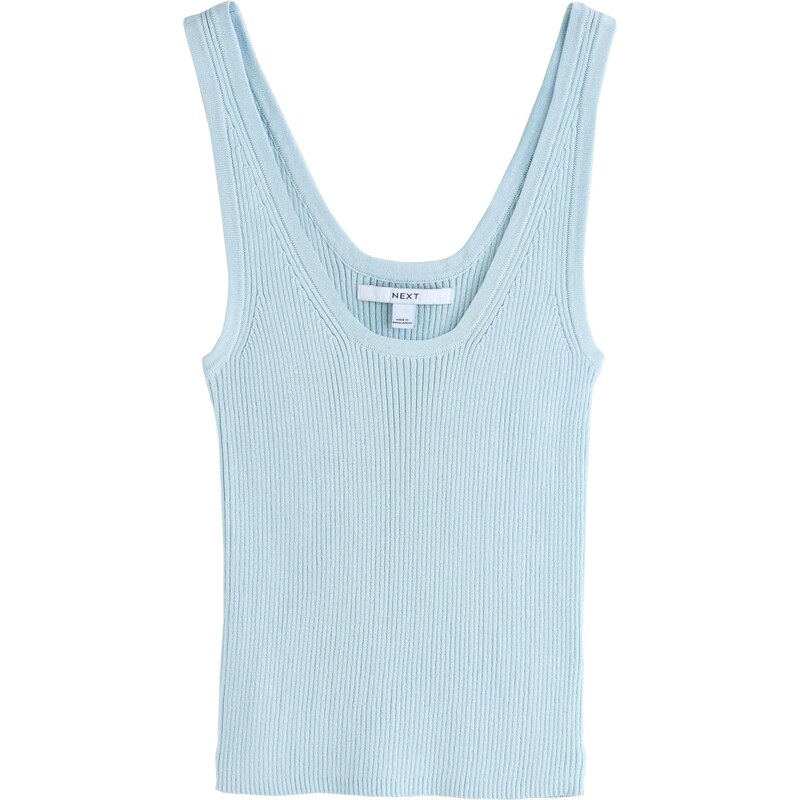 Next Vyšívaný top svetlomodrá 65843749