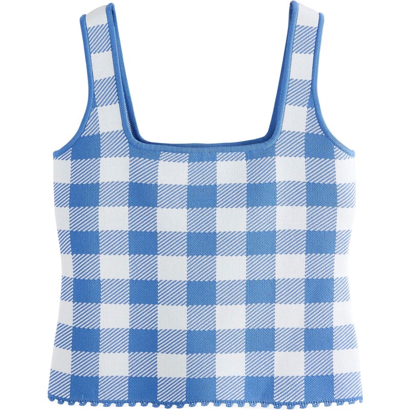 Next Vyšívaný top modrá / biela 65843753