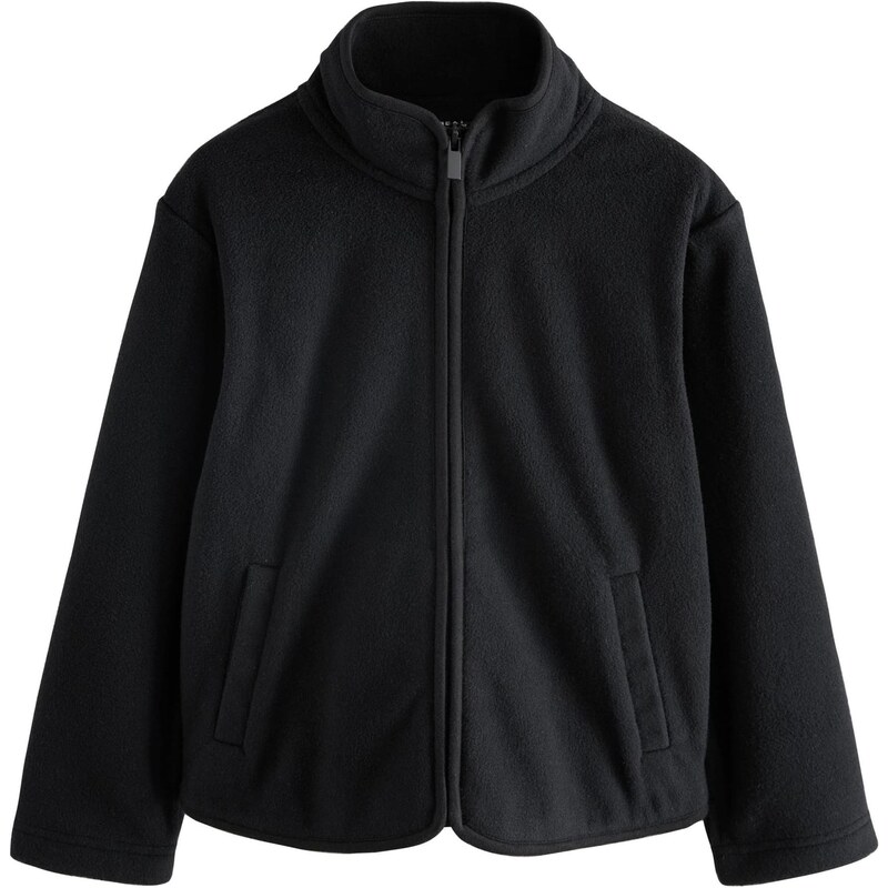 Next Flisová bunda čierna 64265485