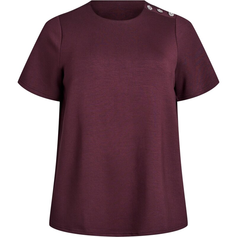 Zizzi Blúzka Eingrid vínovo červená 65882008