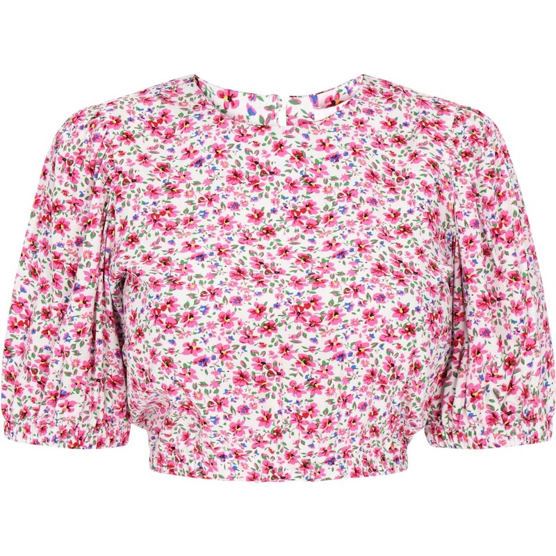 swirly Blúzka Spring Summer modrá / zelená / svetloružová / biela 65882133