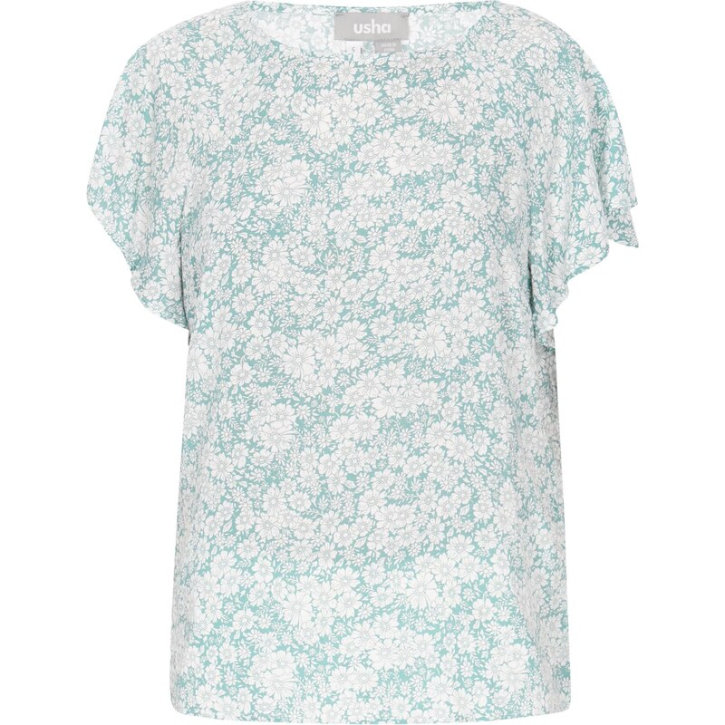Usha Blúzka tyrkysová / biela 66139694