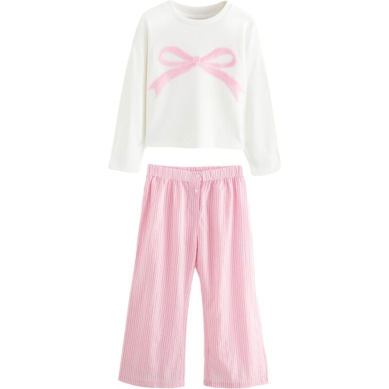 Next Pyžamo ružová / biela 65879516