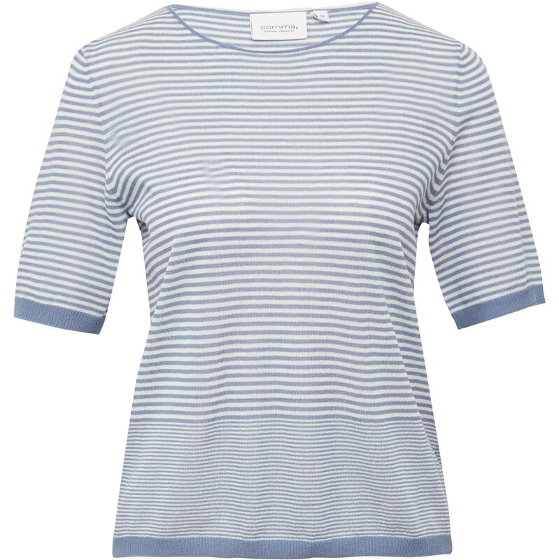 comma casual identity Sveter modrosivá / biela 65876722
