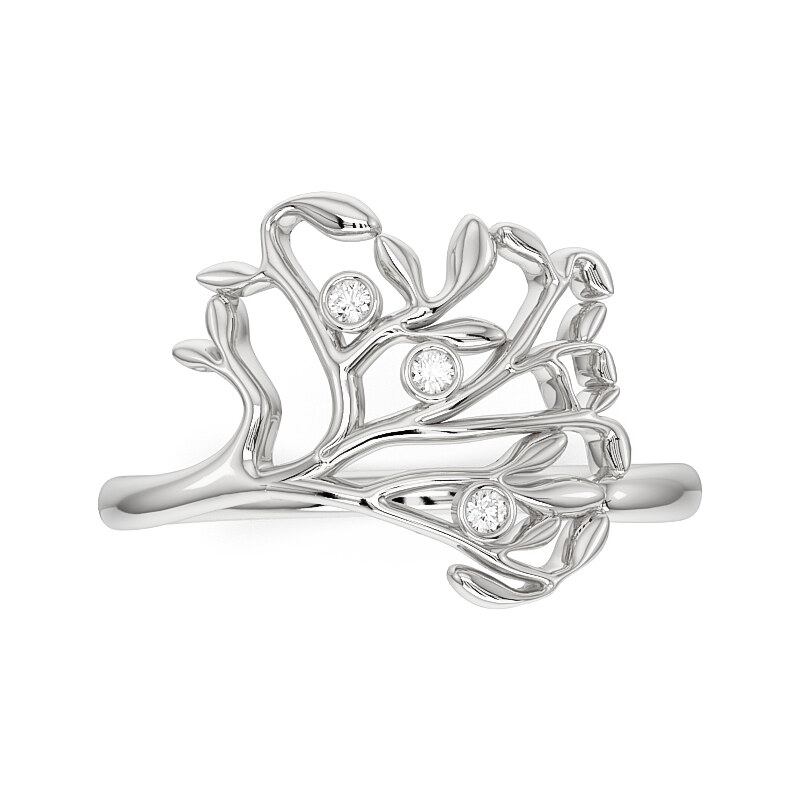 Prsteň z bieleho zlata 22201/BX 64203061