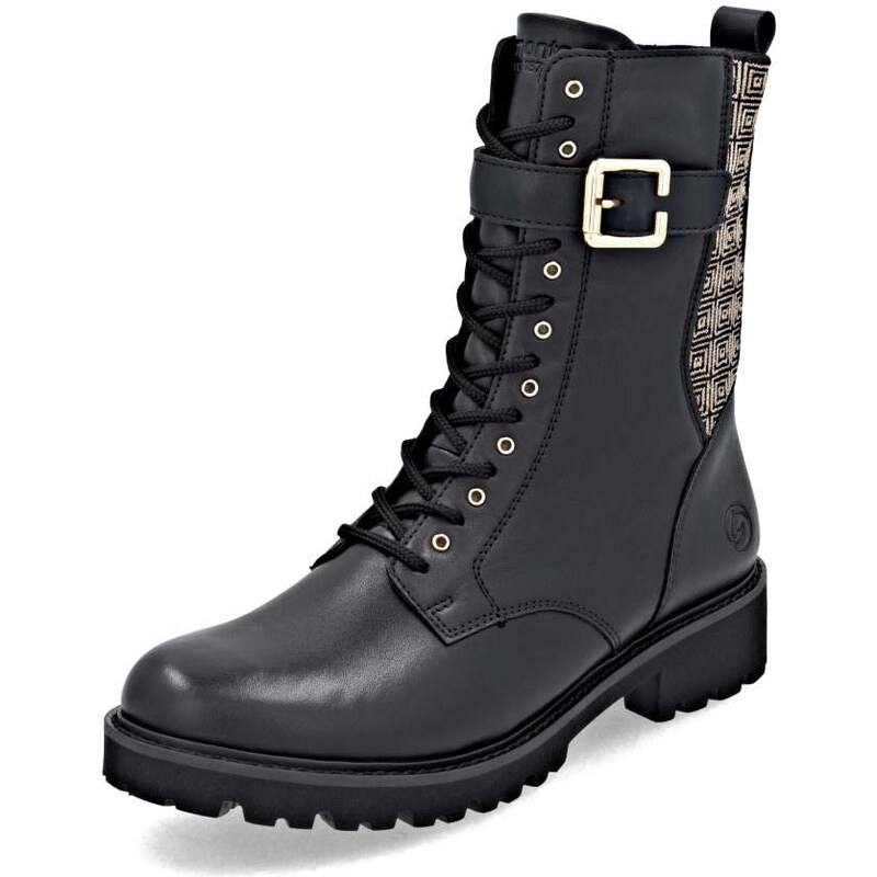 RIEKER Dámska členková obuv REMONTE D8658-03 čierna W5 64203393