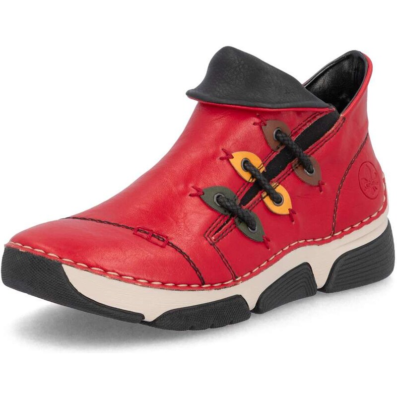 Dámska členková obuv RIEKER 45983-33 červená W5 64203394