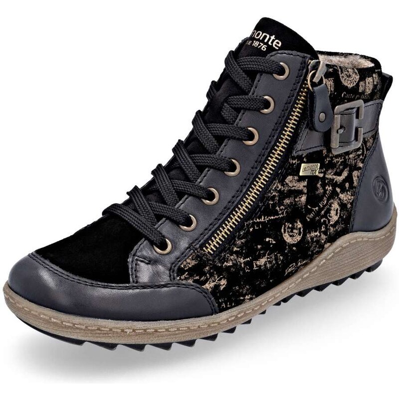 RIEKER Dámska členková obuv REMONTE R1441-03 čierna W5 64204082