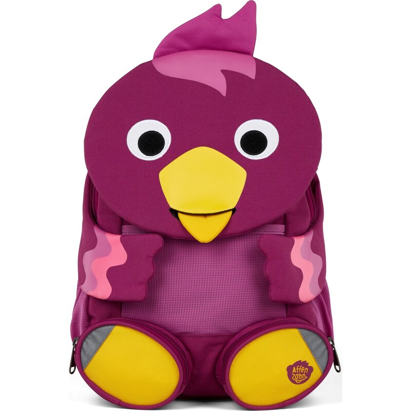 Affenzahn Detský batoh do školky Large Friend Bird- purple 8l 64205477
