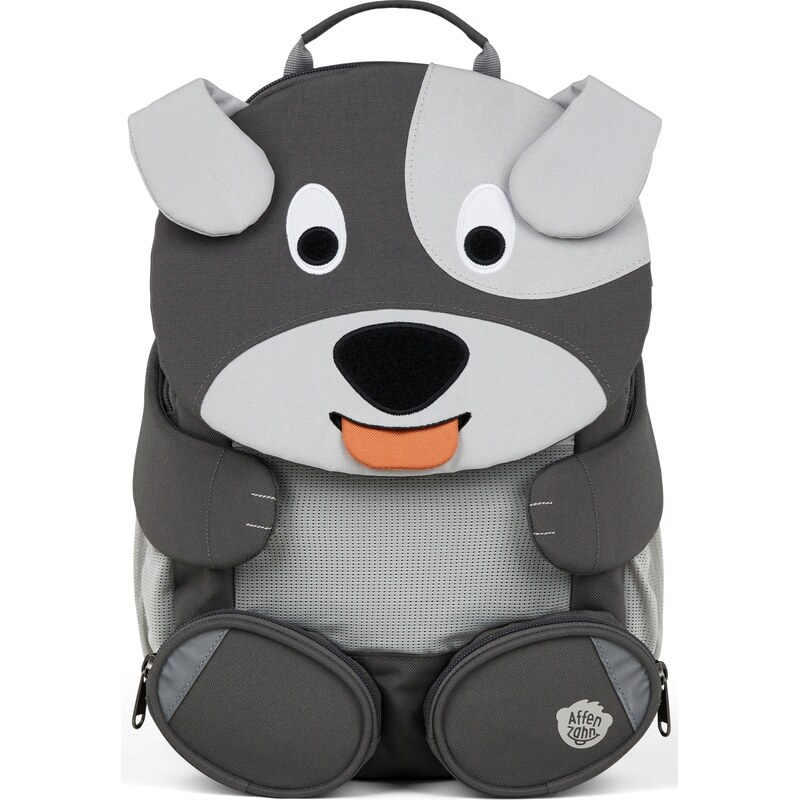 Affenzahn Detský batoh do škôlky Large Friend Dog- grey 8l 64205483