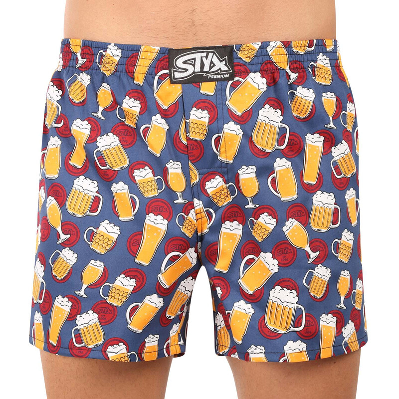 Pánske trenky Styx premium art klasická guma pivo (AP1855) 64203917