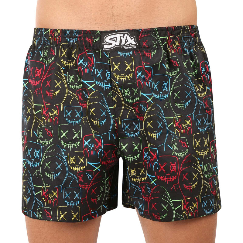 E-shop Pánske trenky Styx premium art klasická guma masky (AP1853)