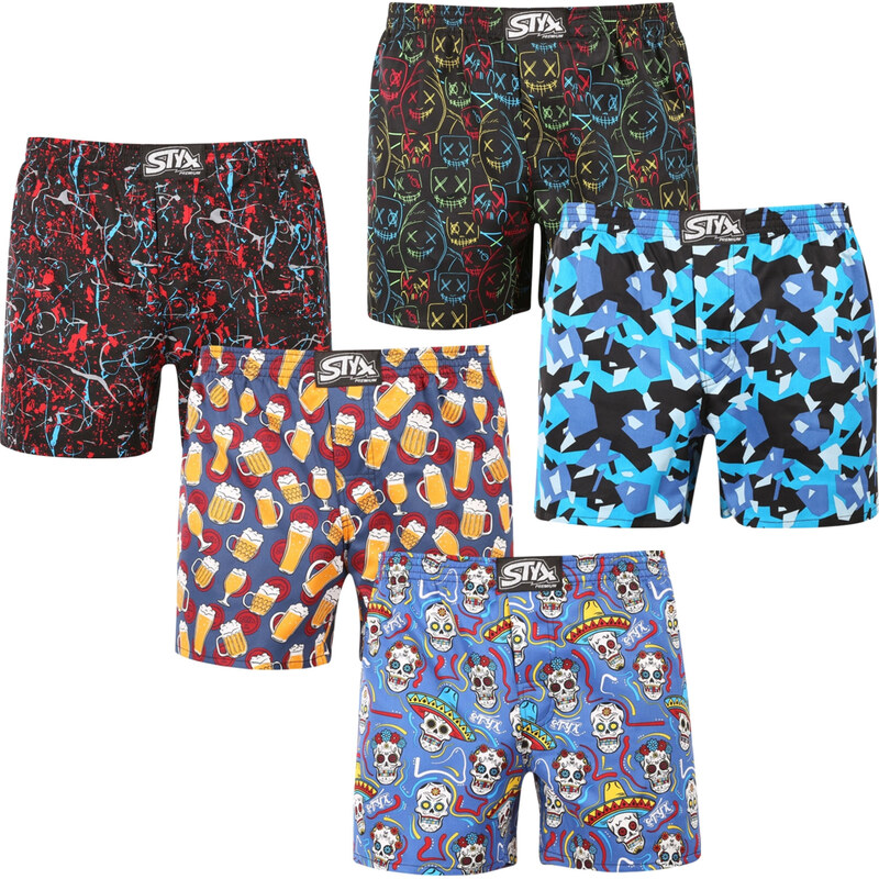 5PACK pánske trenky Styx premium art klasická guma (5AP1834568) 64206759