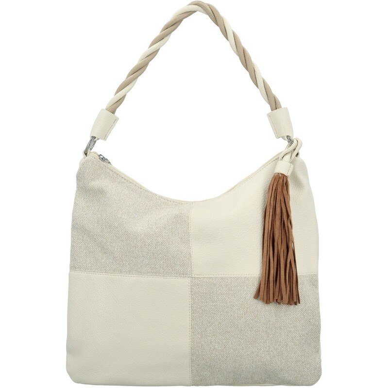 Coveri World Dámska kabelka na rameno krémová - Coveri Delfina krémová 64225372