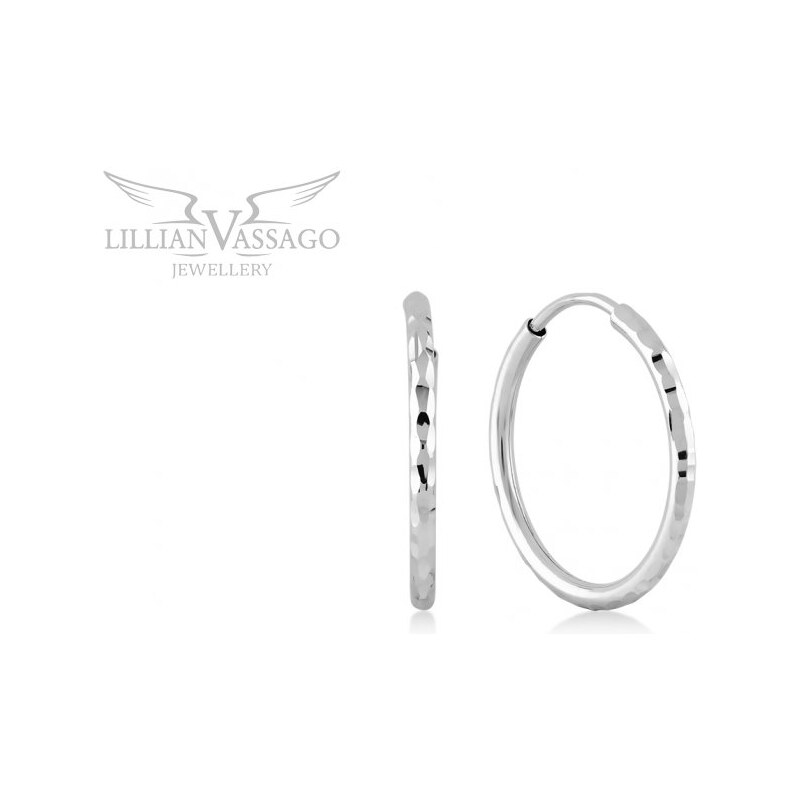 Lillian Vassago Kruhové náušnice z bieleho zlata 1,8 cm LLV06-GER340 64206705
