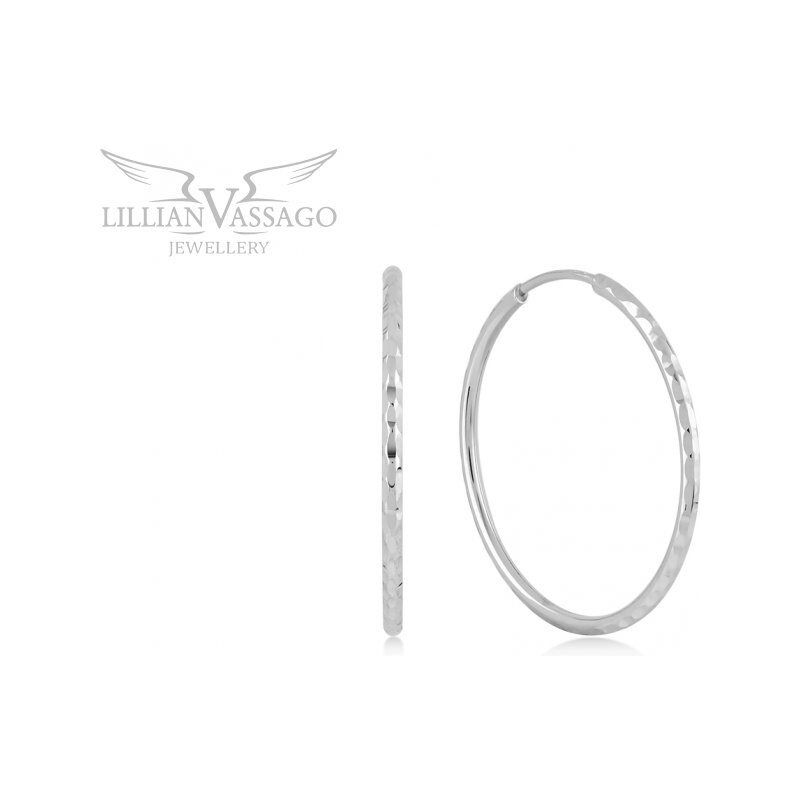 Lillian Vassago Kruhové náušnice z bieleho zlata 2,3 cm LLV06-GER339 64206706