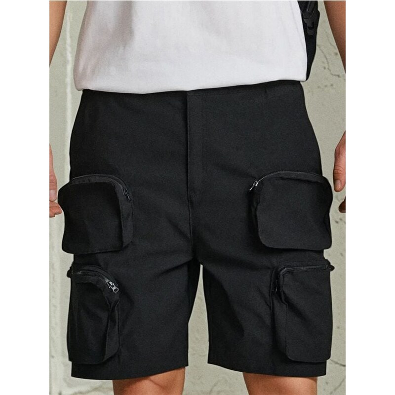 Sinsay - Cargo kraťasy - čierna 65741117