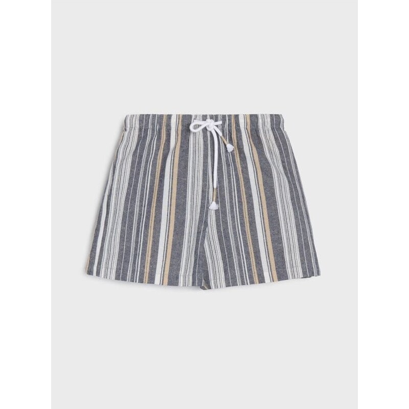 Sinsay - Rebrované šortky - svetloolivová 65744616