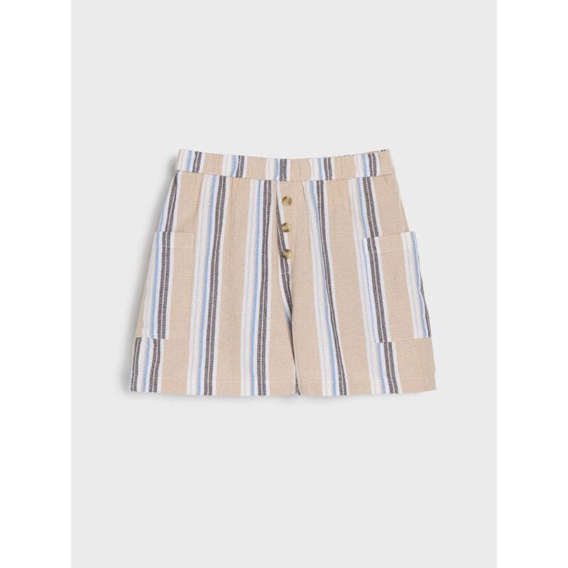 Sinsay - Rebrované šortky - viacfarebná 65747690