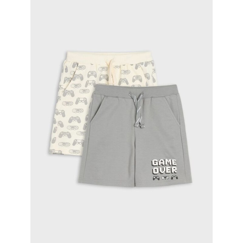 Sinsay - Súprava 2 šortiek - stredne sivá 65755431