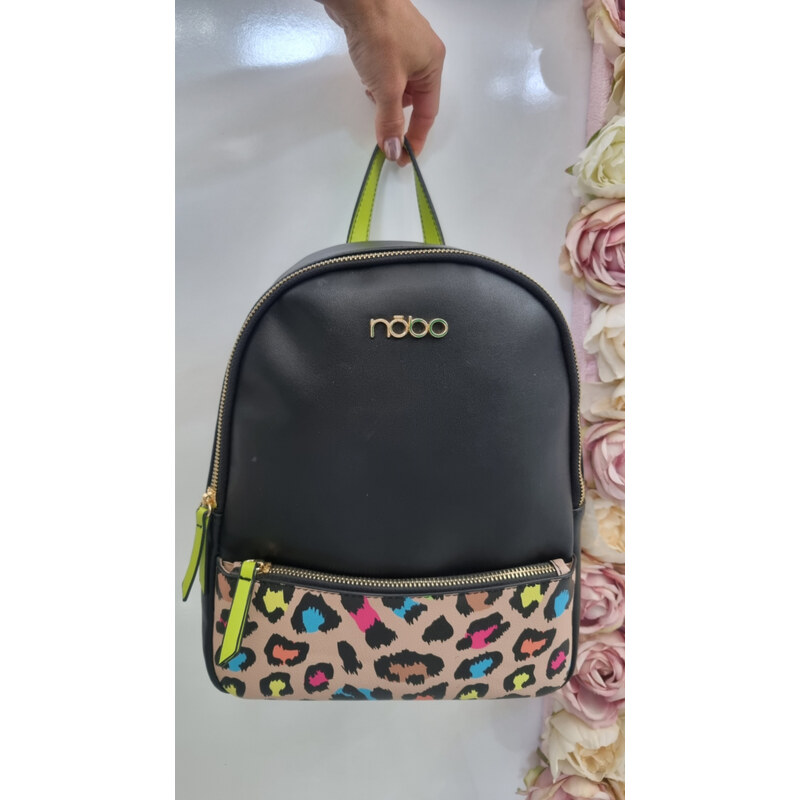 Katrins Fashion Štýlový čierny ruksak/batoh Nobo 34715108