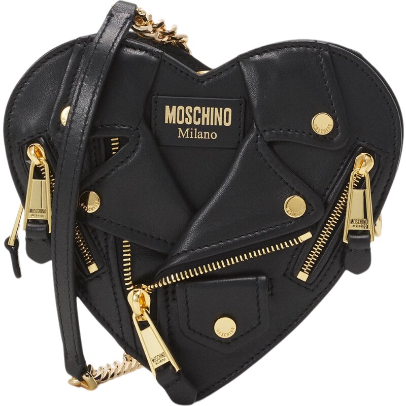 MOSCHINO Heart Black crossbody kabelka 64208328