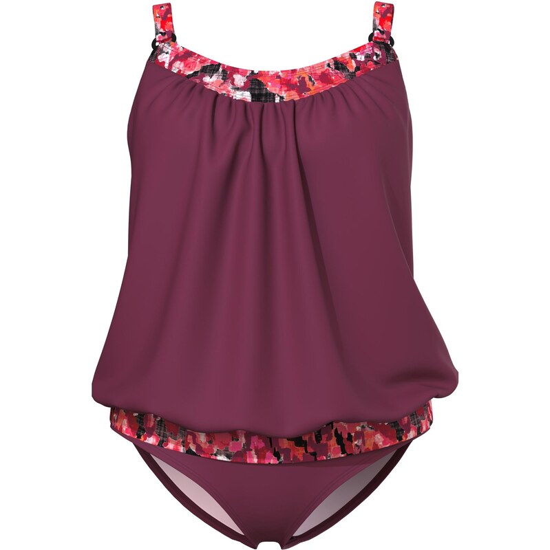 Ulla Popken Tankiny červená / tmavočervená / čierna / biela 64293852