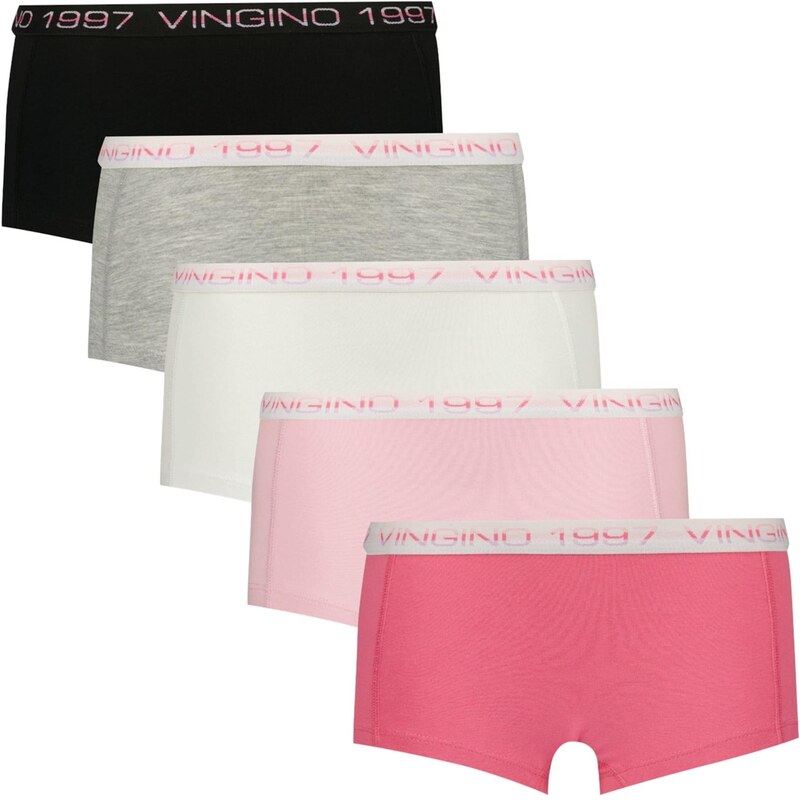 VINGINO Nohavičky sivá melírovaná / ružová / ružová / čierna / biela 64465636