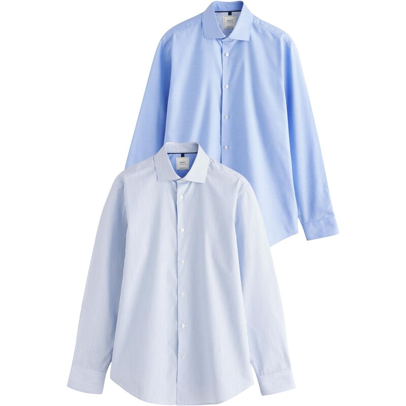 Next Košeľa enciánová / svetlomodrá / biela 64272268