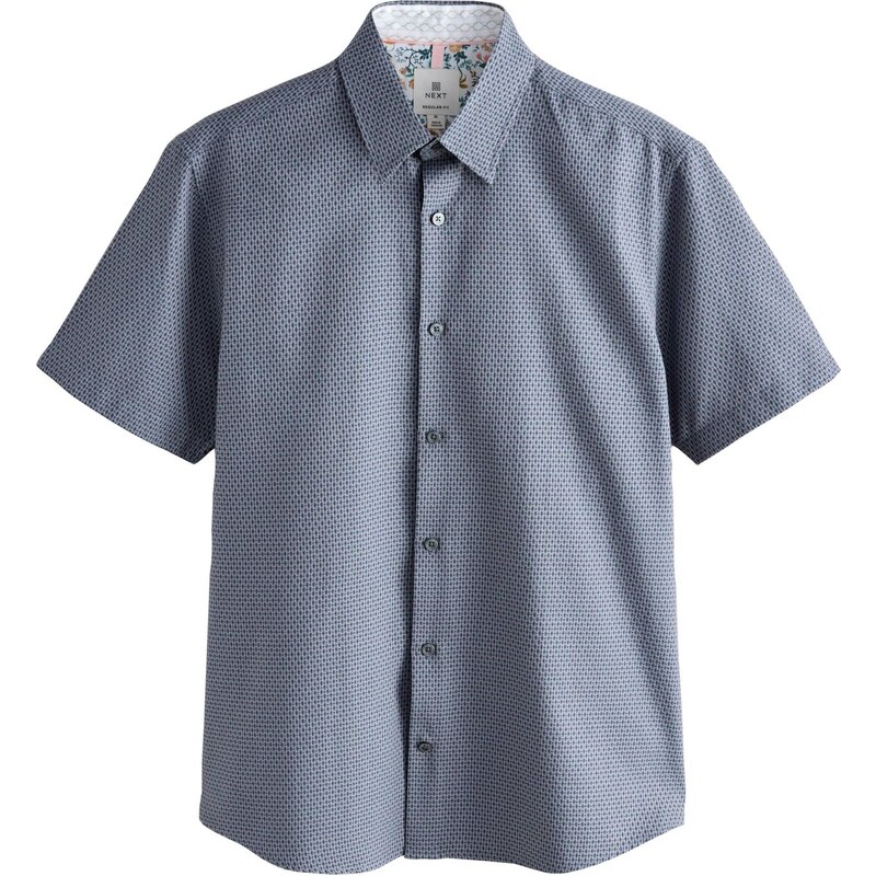 Next Košeľa dymovo modrá / svetlosivá 64273474