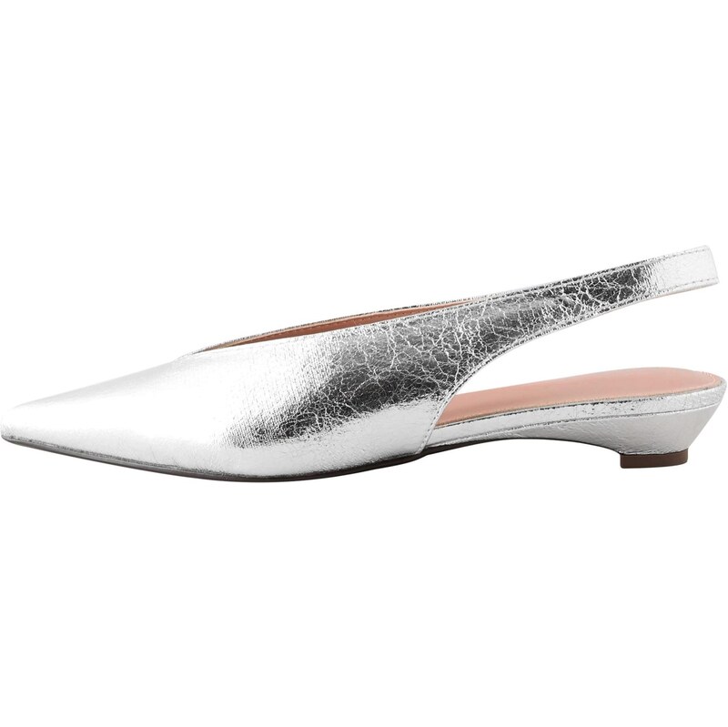 Next Lodičky s otvorenou pätou Forever Comfort strieborná 64231518