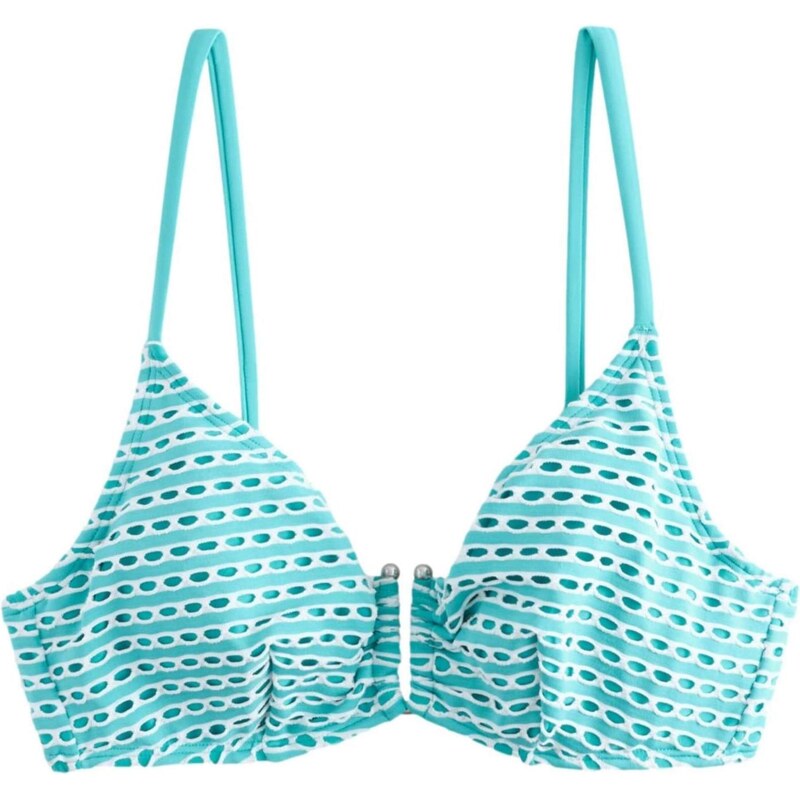 Next Bikinový top svetlomodrá / biela 65653117