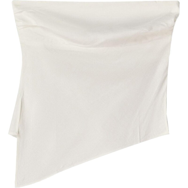 Bershka Top šedobiela 65882219