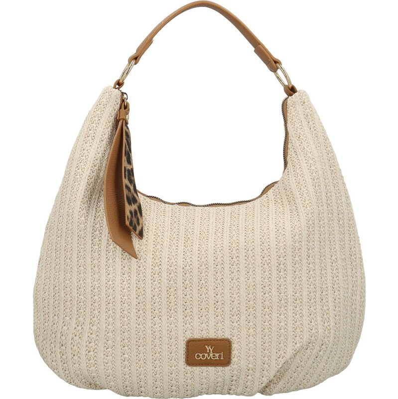 Coveri World Dámska kabelka na rameno krémová - Coveri Persida krémová 64248246
