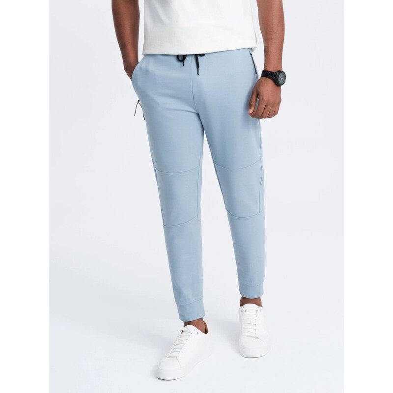 Ombre Clothing Modré jedinečné pánske tepláky V2 PASK-0142 64223672