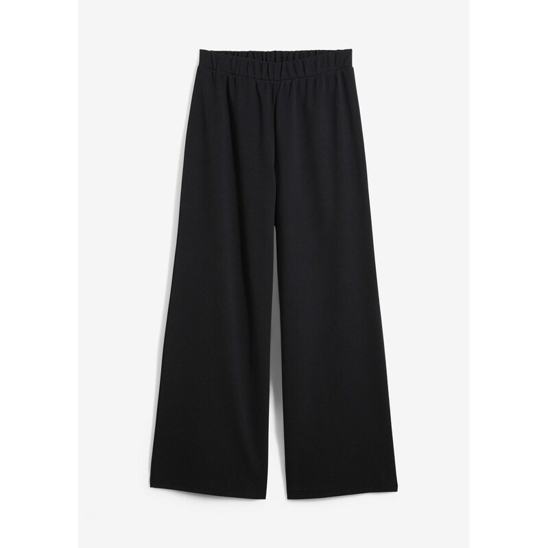 bonprix Nohavice Marlene z piké, farba čierna 64226220