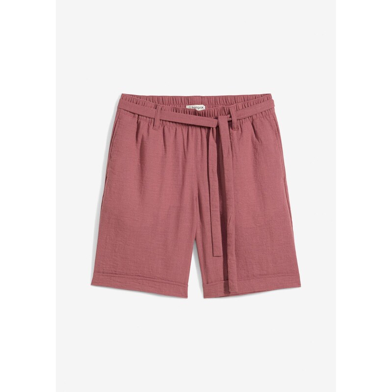 bonprix Šortky paperbag, farba fialová 64226258